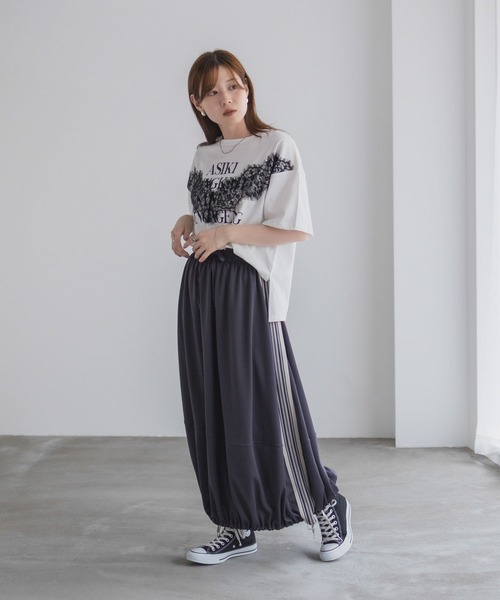 NAVY（ネイビー）の「nAvy ラインバルーンスカート（スカート・レディース・ブラック/チャコールグレー・M/L）」の15枚目の写真