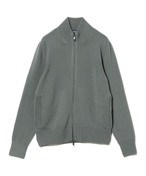BEAMS F(ビームスエフ)の「DRUMOHR / 8ゲージ フルジップ ニット(ニット/セーター・メンズ・ネイビー/グレー系その他・46/48)」の3枚目の写真
