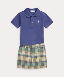 【POLO RALPH LAUREN】ロゴ ポロシャツ＆ショーパン 上下セット POLO セットアップ Tシャツ × ハーフパンツ 710680785001 (POLO