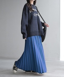 Sacai ブルーストライブとネイビー プリーツスカート sacai（サカイ） 未使用品△Sacai 24SS SCW-086 Cotton Poplin Zipper