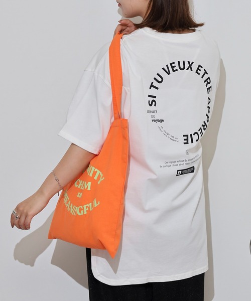 セール】myke ビッグシルエット サークルプリントTシャツ（T