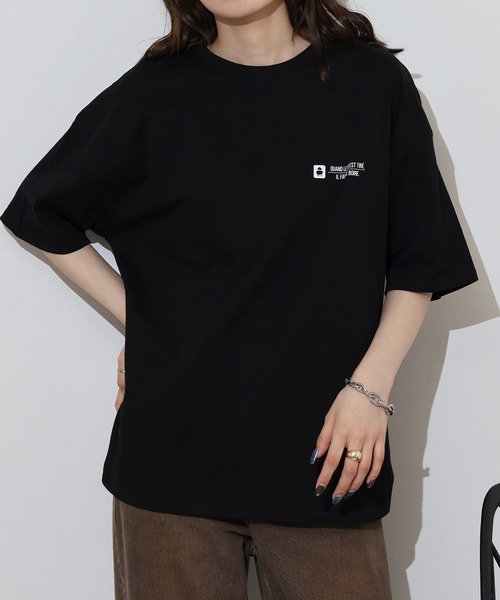 myke(ミーカ)の「myke ビッグシルエット サークルプリントTシャツ(Tシャツ/カットソー・レディース・オフホワイト/ブルー/ブラック/ホワイト・M)」の18枚目の写真