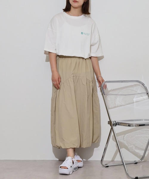 myke(ミーカ)の「myke ビッグシルエット サークルプリントTシャツ(Tシャツ/カットソー・レディース・オフホワイト/ブルー/ブラック/ホワイト・M)」の15枚目の写真