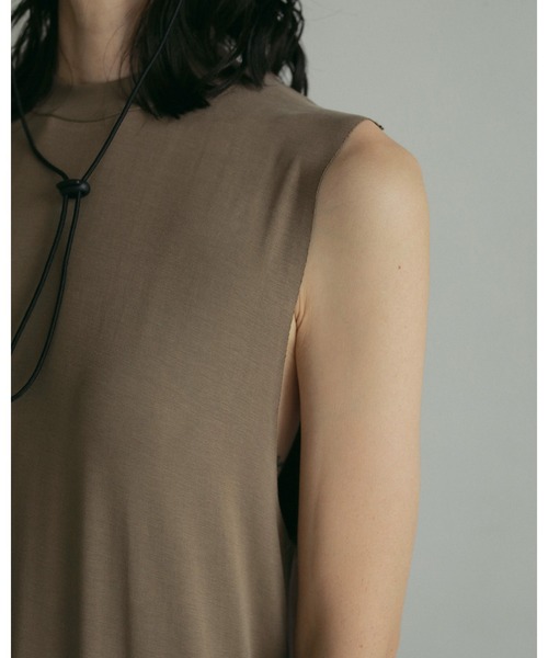anuke（アンヌーク）の「Sleeveless Cut Onepiece（ワンピース・レディース・ベージュ/ブラック/グレー・36inch/38inch）」の10枚目の写真