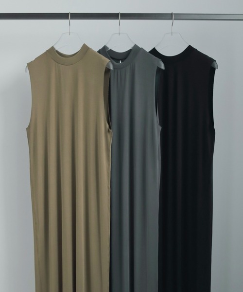 anuke（アンヌーク）の「Sleeveless Cut Onepiece（ワンピース・レディース・ベージュ/ブラック/グレー・36inch/38inch）」の13枚目の写真