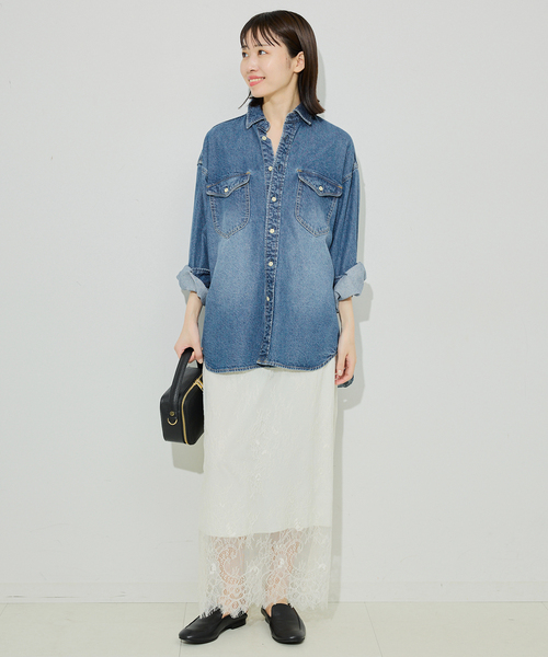 WEB限定/追加》LE DENIM BDUシャツ（シャツ/ブラウス）｜SLOBE