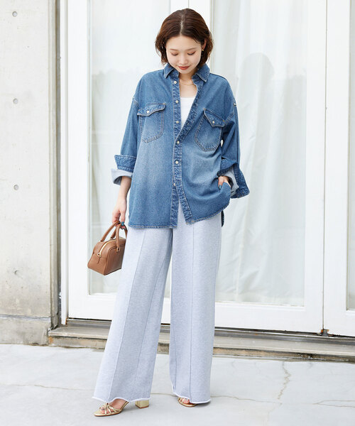 [未使用]SLOBE IENA LE DENIM BDUシャツ WEB限定/追加予約》LE DENIM BDUシャツ（シャツ／ブラウス
