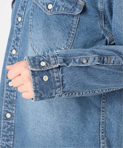 【新品お値下げなし】 SLOBE IENA LE DENIM BDUデニムシャツ SLOBE IENA ブラウス シャツ 「WEB限定/追加」LE DENIM BDU
