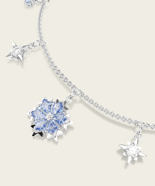 SWAROVSKI(スワロフスキー)の「【公式】【スワロフスキー】Magic ブレスレット, スノーフレーク, ブルー, ロジウム・プレーティング(ブレスレット・レディース・ブルー・M)」の5枚目の写真