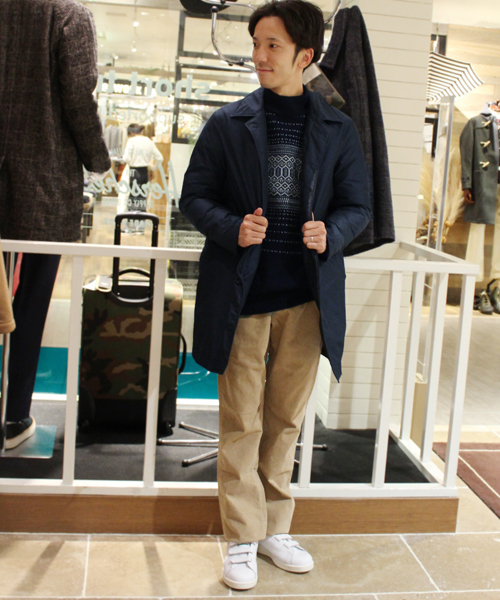 ivory court（アイボリーコート）の「7G フェアアイル モックネック ニット◆（ニット/セーター・メンズ・レッド/ネイビー/ホワイト×ホワイト・38/40）」の12枚目の写真