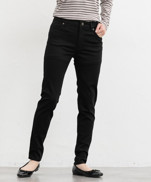 Honeys(ハニーズ)の「スリムカラースキニー(股下72cm)(その他パンツ・レディース・スミクロ/ネイビー/ブラック/ライトベージュ・L/LL/M/S/3L)」の2枚目の写真