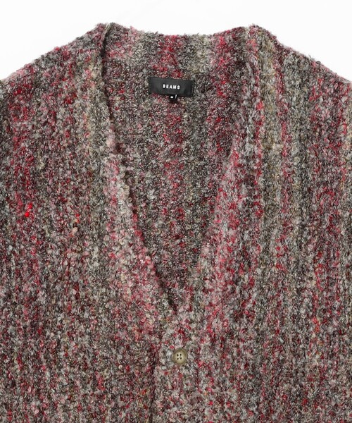 BEAMS(ビームス)の「5ゲージ ブークレ カーディガン(カーディガン/ボレロ・メンズ・グレー/ブルー/グリーン・S/M/L/XL)」の9枚目の写真