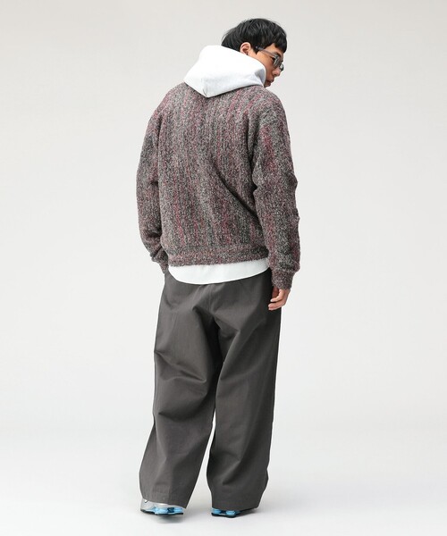 BEAMS(ビームス)の「5ゲージ ブークレ カーディガン(カーディガン/ボレロ・メンズ・グレー/ブルー/グリーン・S/M/L/XL)」の16枚目の写真