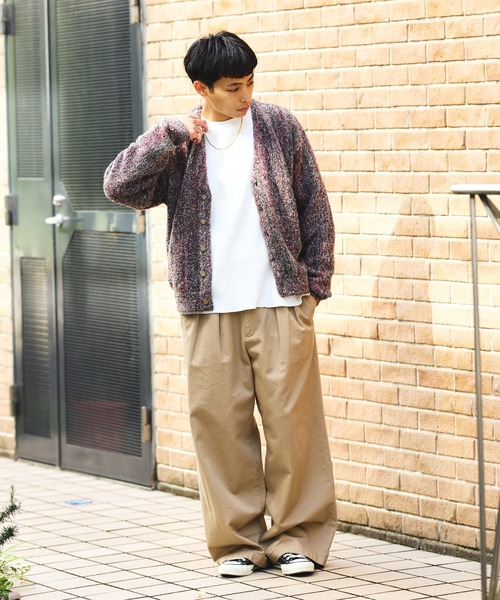 BEAMS(ビームス)の「5ゲージ ブークレ カーディガン(カーディガン/ボレロ・メンズ・グレー/ブルー/グリーン・S/M/L/XL)」の5枚目の写真