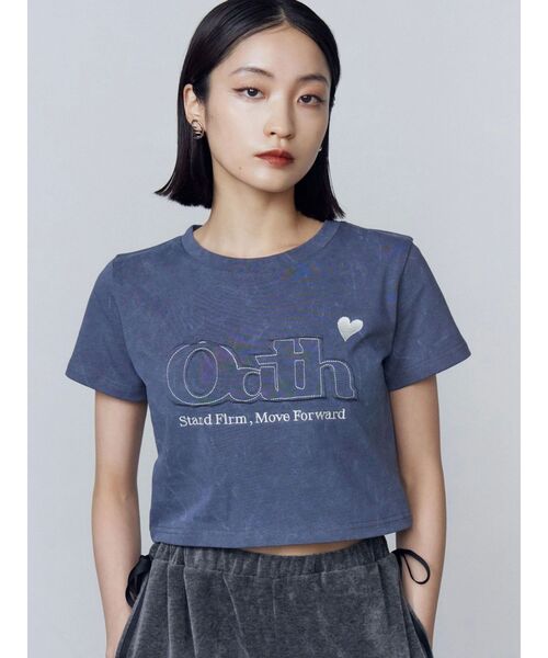 ロゴパッチミニマルTシャツ