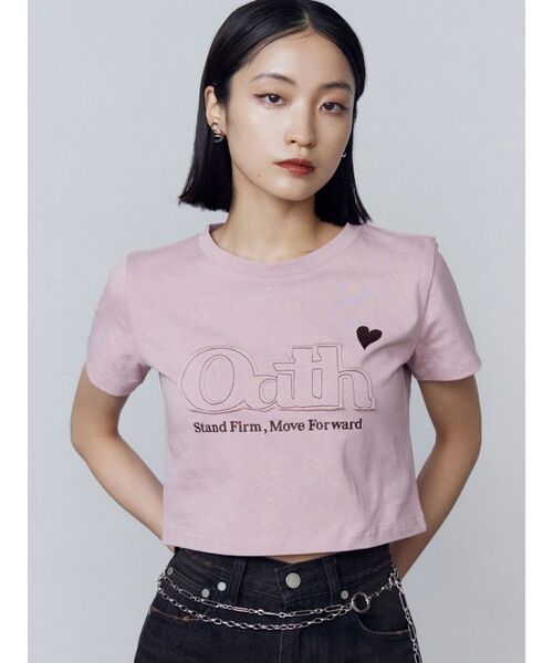 ロゴパッチミニマルTシャツ