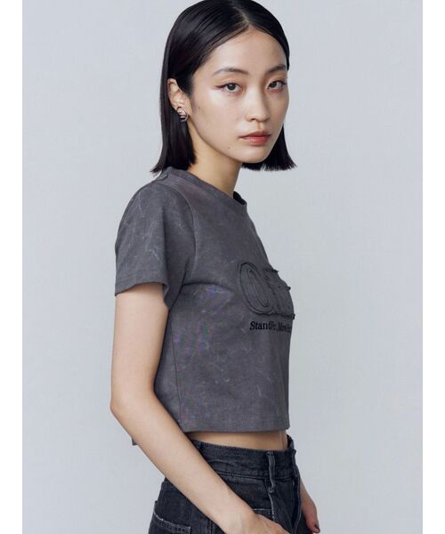ロゴパッチミニマルTシャツ