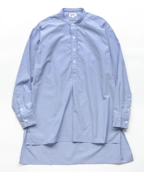 BRITISH MADE(ブリティッシュメイド)の「オフィサーシャツ/プリマス(MEN) 全2色(シャツ/ブラウス・メンズ・ベージュ/ブルー系・M/S/L)」の7枚目の写真