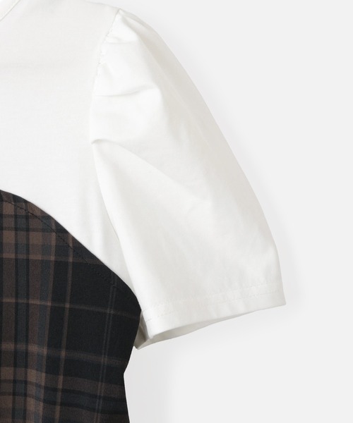 ROPE' PICNIC(ロペピクニック)の「【KIDS/キッズ】ドッキングチェックワンピース/リンクコーデ(ワンピース・キッズ・ブルー系その他/ブラック系その他・L/M/S)」の6枚目の写真