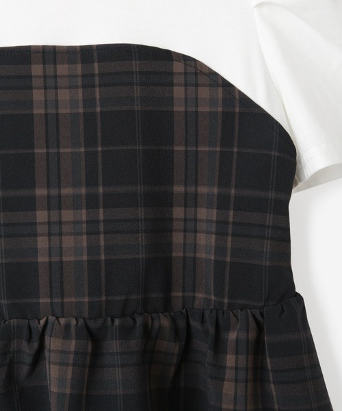 ROPE' PICNIC(ロペピクニック)の「【KIDS/キッズ】ドッキングチェックワンピース/リンクコーデ(ワンピース・キッズ・ブルー系その他/ブラック系その他・L/M/S)」の7枚目の写真