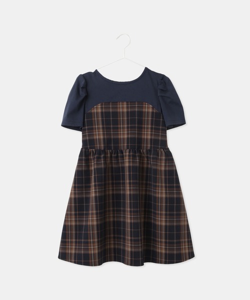 ROPE' PICNIC(ロペピクニック)の「【KIDS/キッズ】ドッキングチェックワンピース/リンクコーデ(ワンピース・キッズ・ブルー系その他/ブラック系その他・L/M/S)」の13枚目の写真