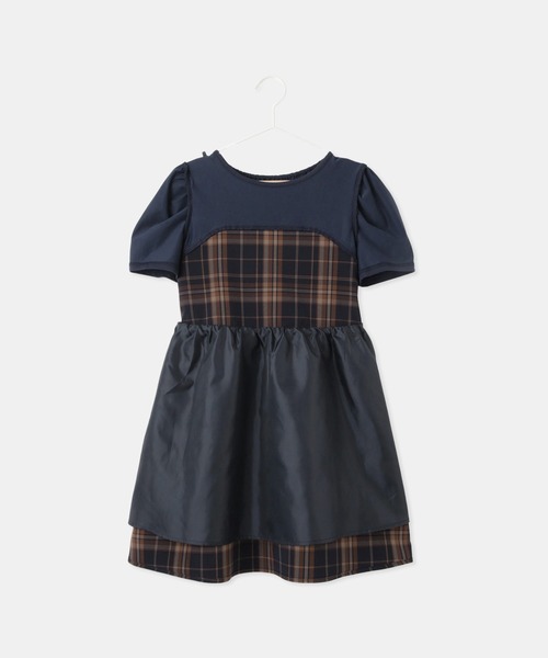 ROPE' PICNIC(ロペピクニック)の「【KIDS/キッズ】ドッキングチェックワンピース/リンクコーデ(ワンピース・キッズ・ブルー系その他/ブラック系その他・L/M/S)」の14枚目の写真