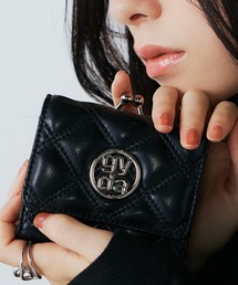 gyda ジェイダ 三つ折り財布 ブラック キルティング GYDA ジェイダ 口金ミニ財布 GGキルティング GY-W122 三つ折り財布