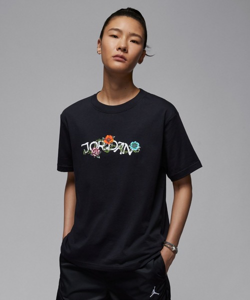 ほぼ新品未使用 JORDAN ジョーダン ゲームシャツ 黒 S 23 刺繍ロゴ JORDAN BRAND SU25 M J BRAND JAM 85 SS CREW ブラック/ホワイト