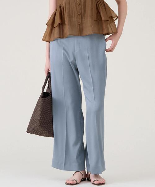 martinique(マルティニーク)の「ストレートパンツ(その他パンツ・レディース・ライトベージュ/ブラック/ブルー・1/2)」の1枚目の写真