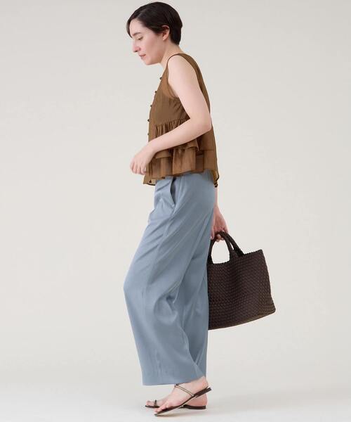 martinique(マルティニーク)の「ストレートパンツ(その他パンツ・レディース・ライトベージュ/ブラック/ブルー・1/2)」の9枚目の写真