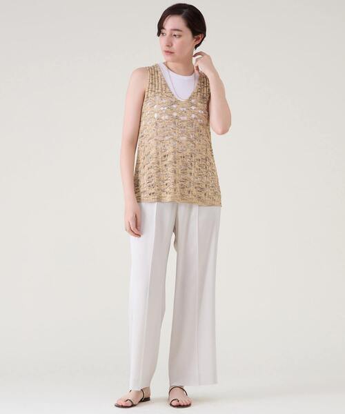 martinique(マルティニーク)の「ストレートパンツ(その他パンツ・レディース・ライトベージュ/ブラック/ブルー・1/2)」の14枚目の写真