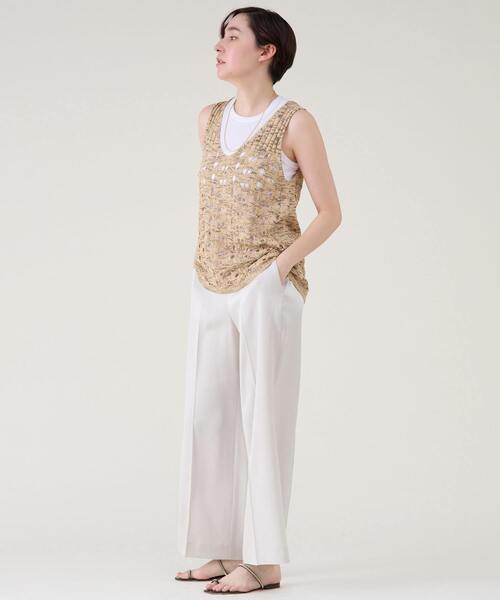 martinique(マルティニーク)の「ストレートパンツ(その他パンツ・レディース・ライトベージュ/ブラック/ブルー・1/2)」の15枚目の写真