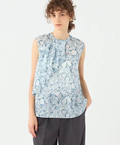 アメノチハレ　コンフォートフレアブラウス　新品！ Machine-washable】コンフォートフレアブラウス（シャツ/ブラウス