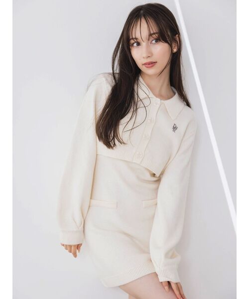 セール】2ピースニットミニワンピース（ワンピース）｜dazzlin