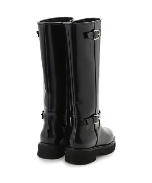 SNIDEL(スナイデル)の「バリエライダースブーツ(ブーツ・レディース・ダークブラウン/ブラック・S/M/L)」の4枚目の写真