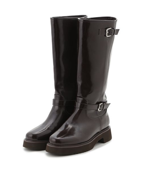 SNIDEL(スナイデル)の「バリエライダースブーツ(ブーツ・レディース・ダークブラウン/ブラック・S/M/L)」の9枚目の写真