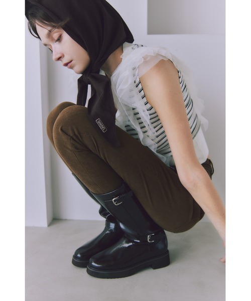 SNIDEL(スナイデル)の「バリエライダースブーツ(ブーツ・レディース・ダークブラウン/ブラック・S/M/L)」の11枚目の写真