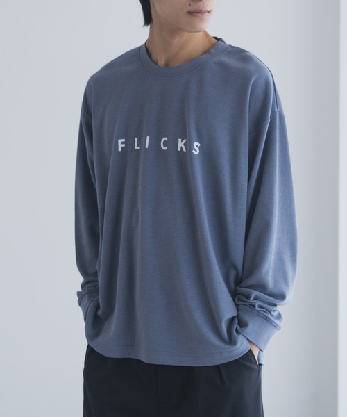 セール】NAVY タフラクプリント長袖Tシャツ【UVカット ドライ 接触冷感
