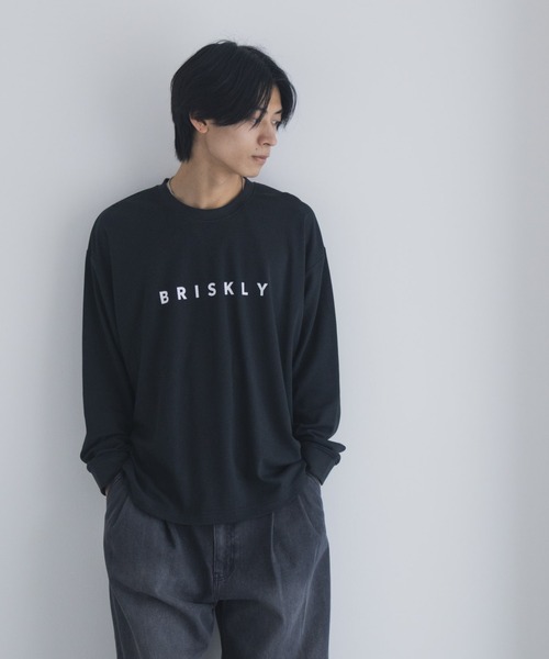 セール】NAVY タフラクプリント長袖Tシャツ【UVカット ドライ 接触冷感