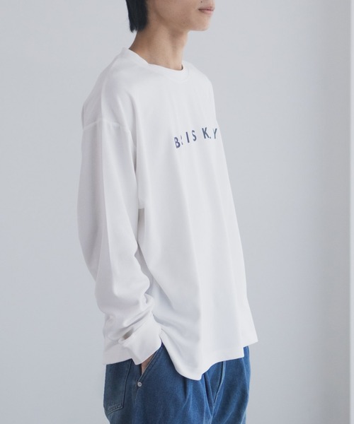 NAVY(ネイビー)の「NAVY タフラクプリント長袖Tシャツ【UVカット ドライ 接触冷感】(Tシャツ/カットソー・メンズ・ブラック/ライトグレー/ブルー/オフホワイト・XL/L/M/S)」の8枚目の写真