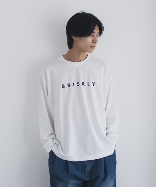 NAVY(ネイビー)の「NAVY タフラクプリント長袖Tシャツ【UVカット ドライ 接触冷感】(Tシャツ/カットソー・メンズ・ブラック/ライトグレー/ブルー/オフホワイト・XL/L/M/S)」の6枚目の写真