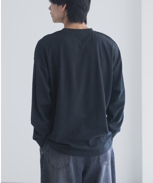NAVY(ネイビー)の「NAVY タフラクプリント長袖Tシャツ【UVカット ドライ 接触冷感】(Tシャツ/カットソー・メンズ・ブラック/ライトグレー/ブルー/オフホワイト・XL/L/M/S)」の14枚目の写真