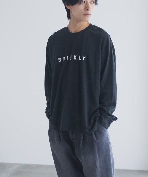 NAVY(ネイビー)の「NAVY タフラクプリント長袖Tシャツ【UVカット ドライ 接触冷感】(Tシャツ/カットソー・メンズ・ブラック/ライトグレー/ブルー/オフホワイト・XL/L/M/S)」の11枚目の写真