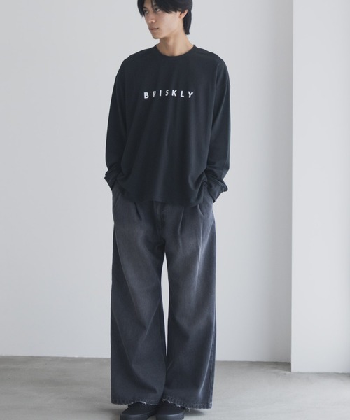 NAVY(ネイビー)の「NAVY タフラクプリント長袖Tシャツ【UVカット ドライ 接触冷感】(Tシャツ/カットソー・メンズ・ブラック/ライトグレー/ブルー/オフホワイト・XL/L/M/S)」の10枚目の写真