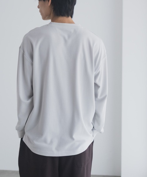 NAVY(ネイビー)の「NAVY タフラクプリント長袖Tシャツ【UVカット ドライ 接触冷感】(Tシャツ/カットソー・メンズ・ブラック/ライトグレー/ブルー/オフホワイト・XL/L/M/S)」の18枚目の写真