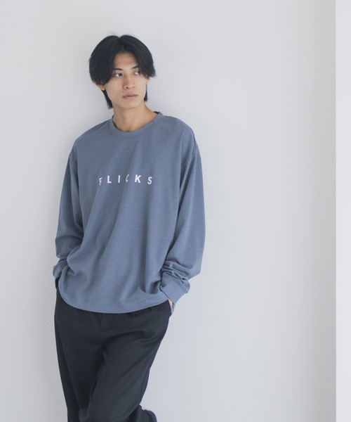 NAVY(ネイビー)の「NAVY タフラクプリント長袖Tシャツ【UVカット ドライ 接触冷感】(Tシャツ/カットソー・メンズ・ブラック/ライトグレー/ブルー/オフホワイト・XL/L/M/S)」の21枚目の写真