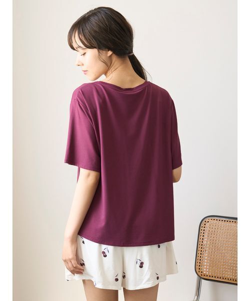 ONLINE限定】ルージュチェリーレーヨンロゴTシャツ＆ショートパンツ