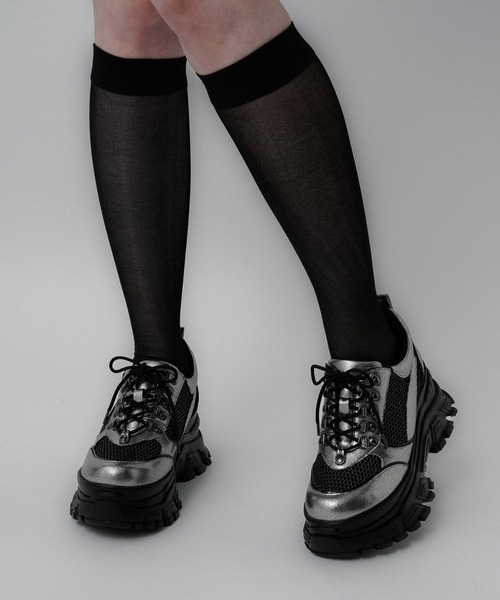 glacier 　HARE ハレ　スニーカー 未使用品 HARE ハレ ハイカット スニーカー サイドジップ付き L