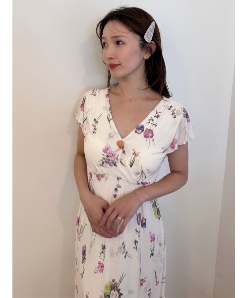 SNIDEL HOME(スナイデルホーム)の「【接触冷感】カットカシュクールワンピース(ルームワンピース・レディース・オフホワイト/イエロー/ピンク・F)」の13枚目の写真