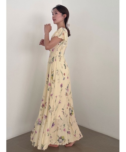 SNIDEL HOME(スナイデルホーム)の「【接触冷感】カットカシュクールワンピース(ルームワンピース・レディース・オフホワイト/イエロー/ピンク・F)」の14枚目の写真